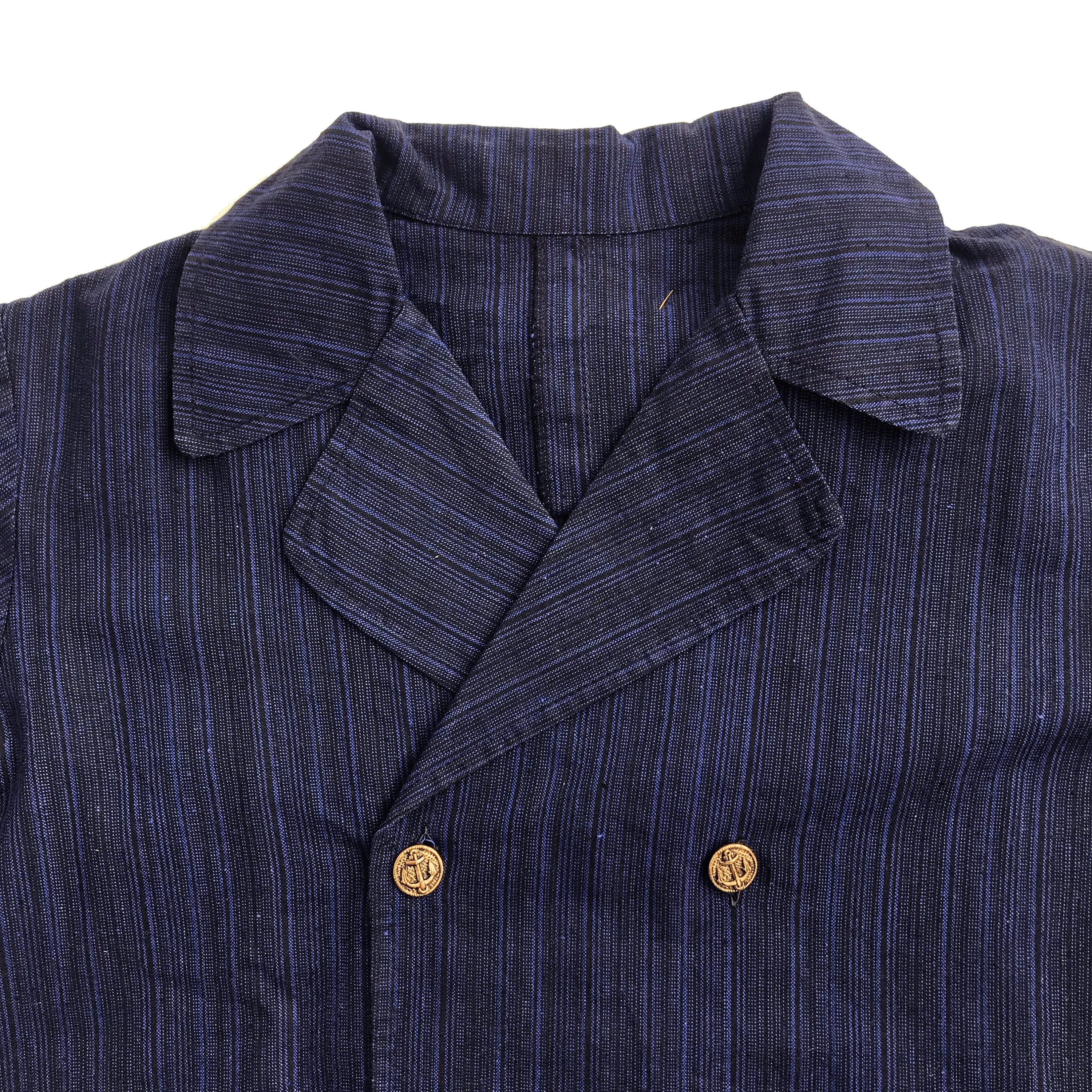 1960's Navy French "Workwear"  Overshirt /Jacket  4-5Y