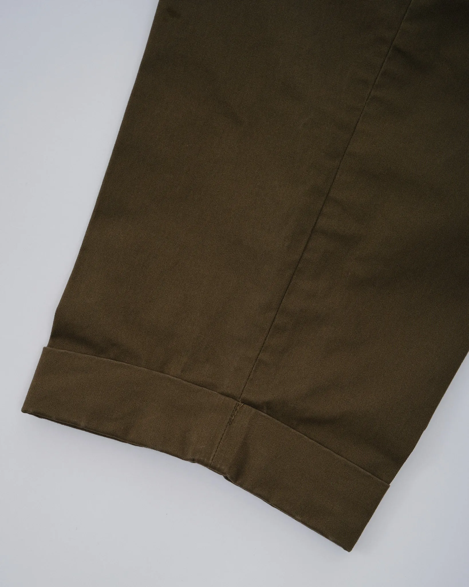 2Pleats Twill Olive