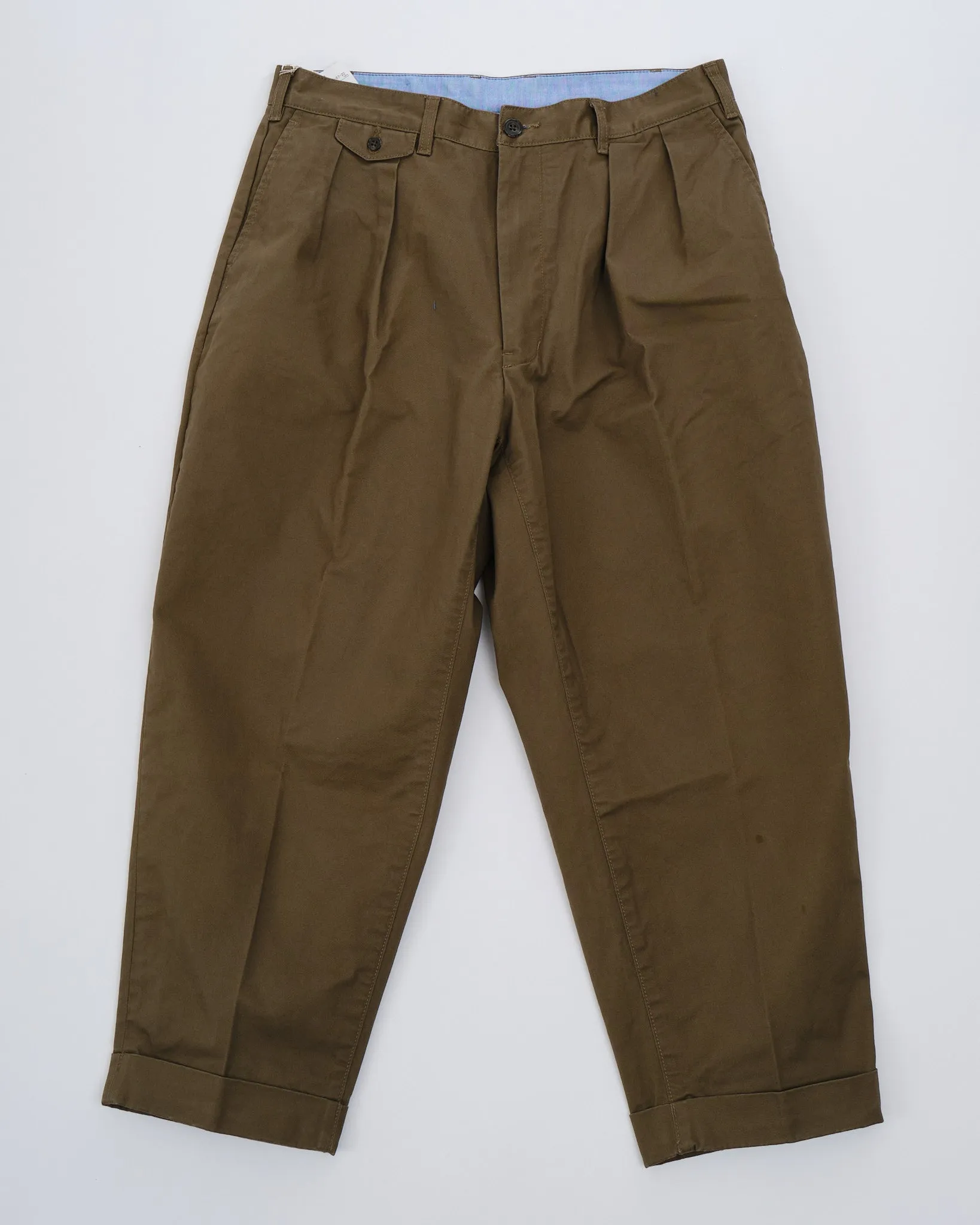 2Pleats Twill Olive