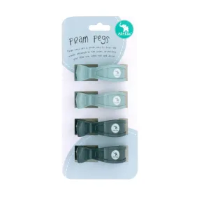 4 Pack Pegs Steel Blue/Charcoal