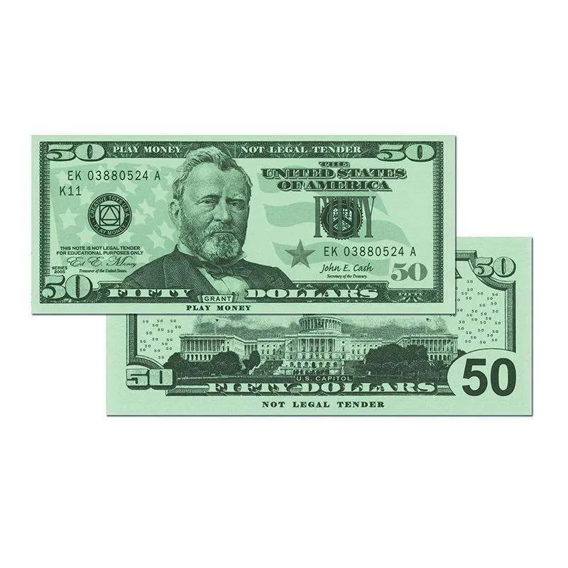 $50 Bills Set Of 50