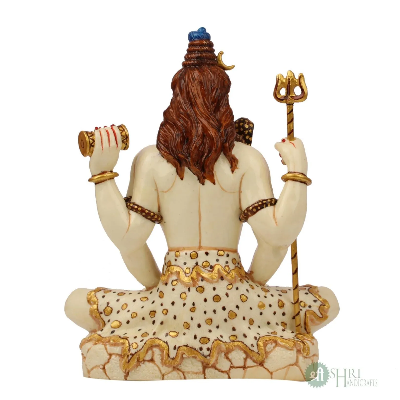 8" LORD SHIVA SITTING FINE PAINTING