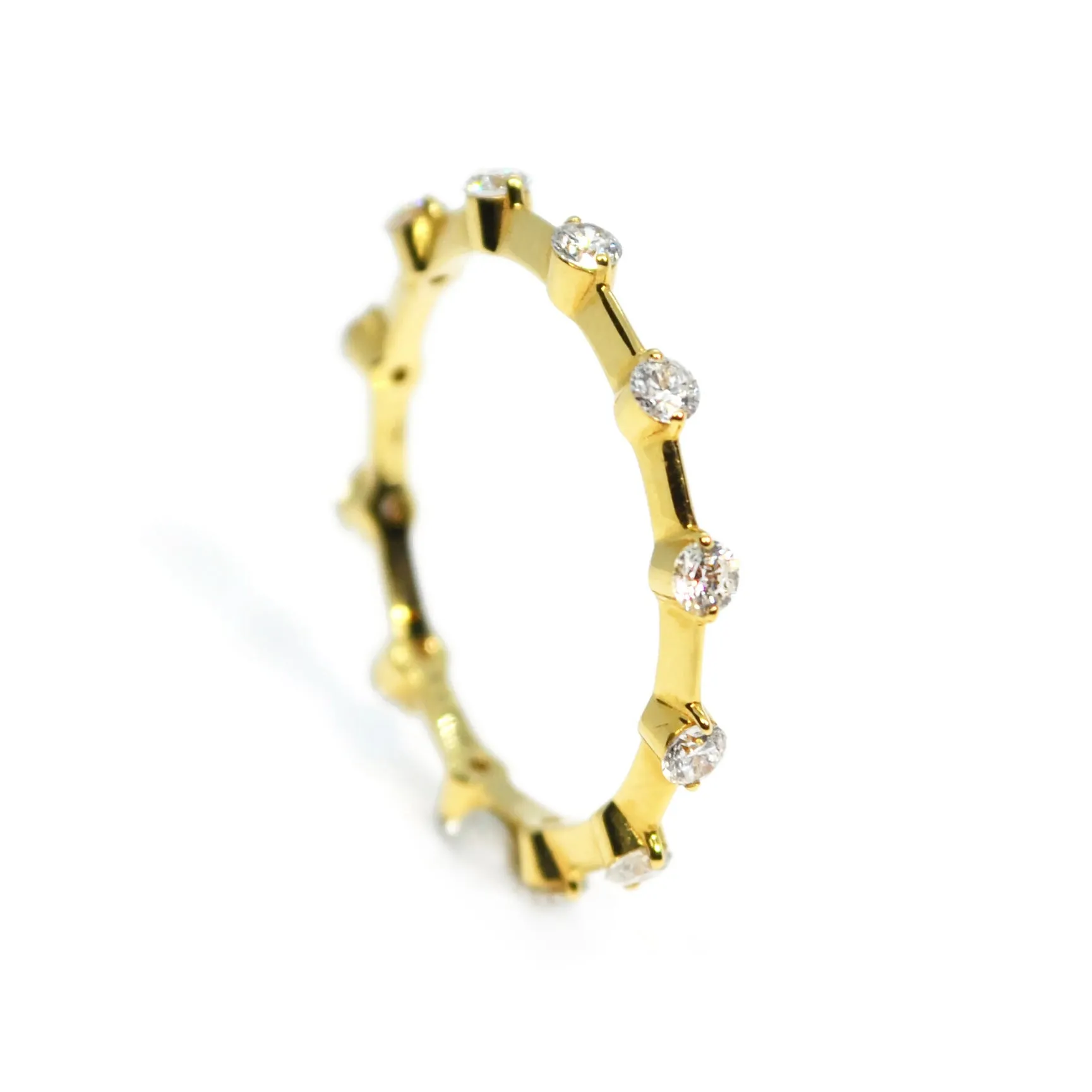 A & Furst - Stack - Band Ring with Diamonds, 18k Yellow Gold