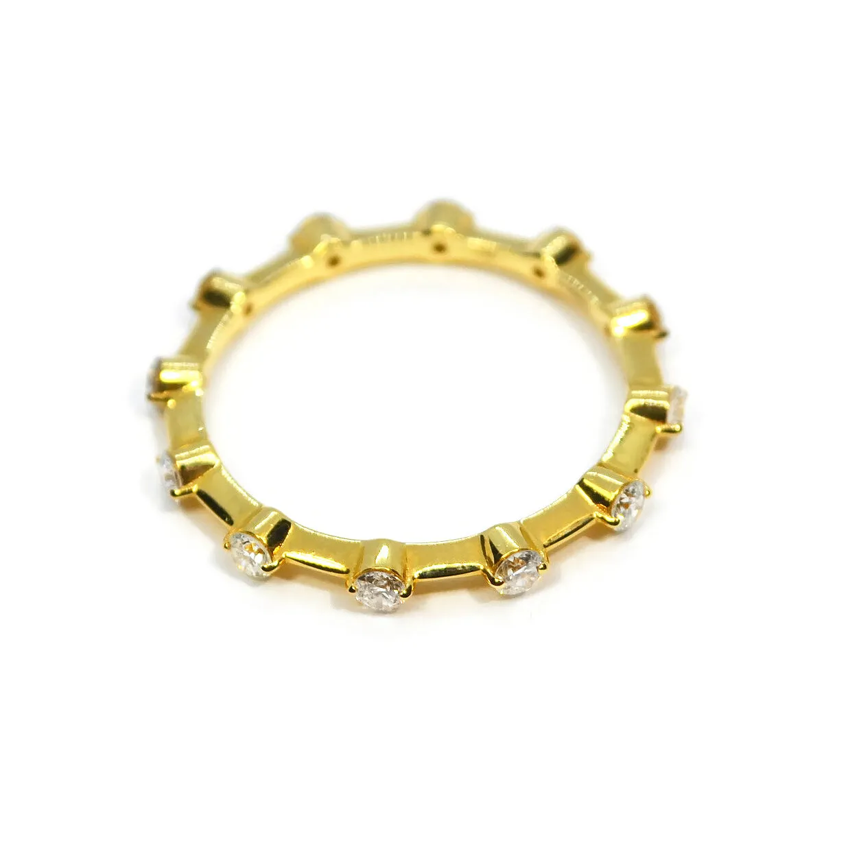 A & Furst - Stack - Band Ring with Diamonds, 18k Yellow Gold