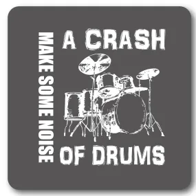 A Crash of Drums Music coaster