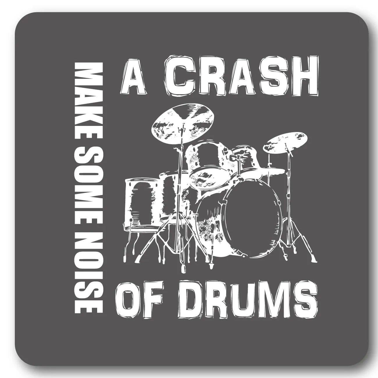 A Crash of Drums Music coaster