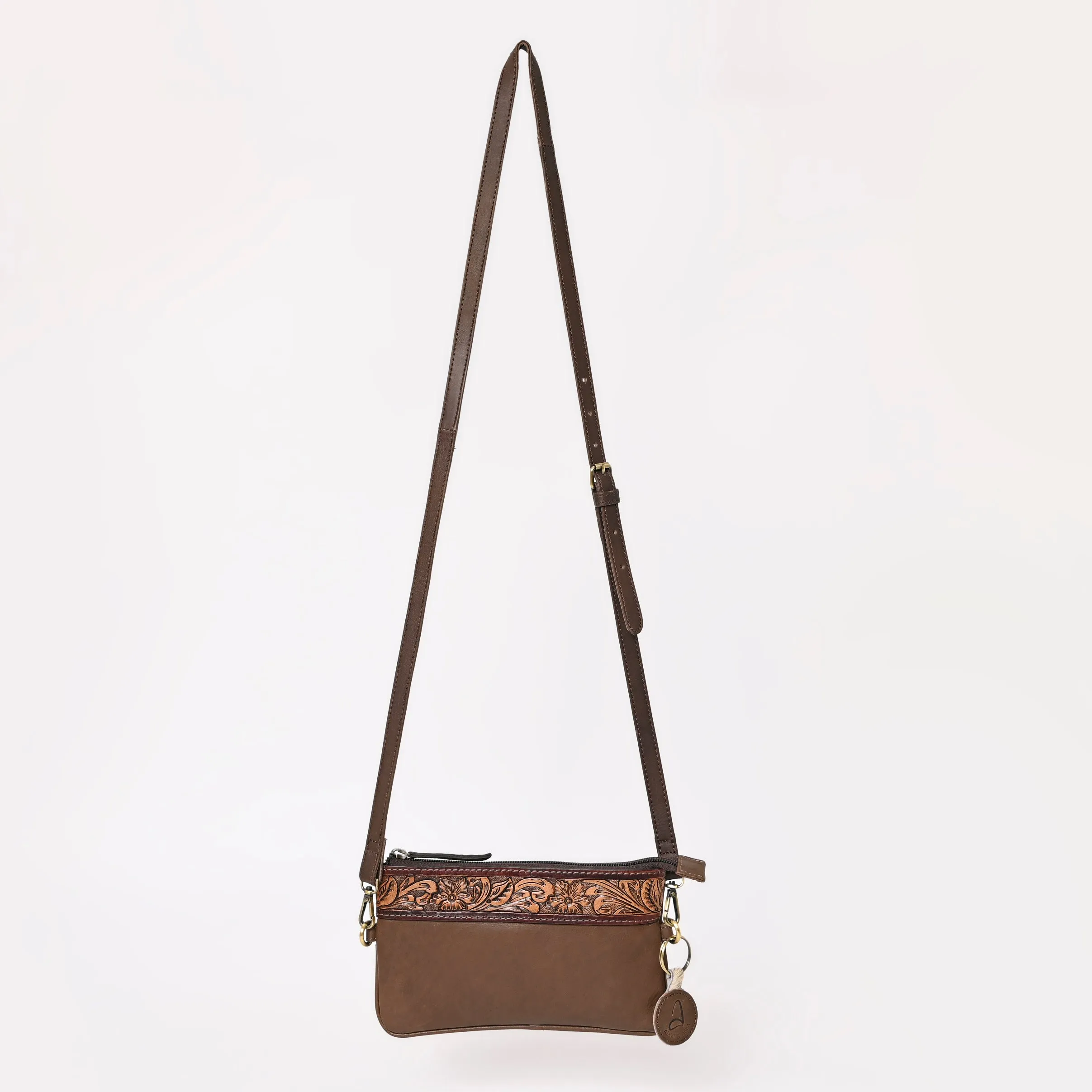 A&A-985  Montana West 100% Genuine Hair-On Cowhide Leather  Crossbody