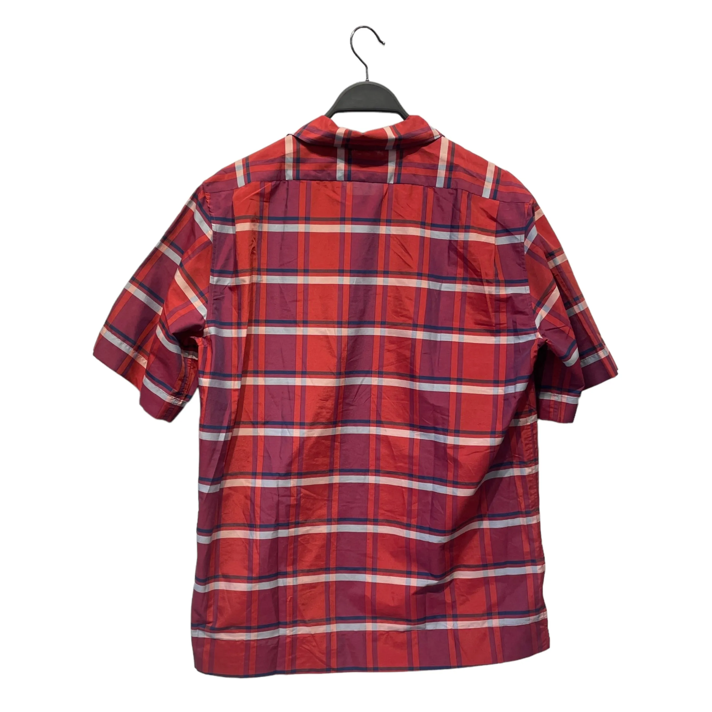 Acne Studios/SS Shirt/48/Cotton/RED/Plaid/