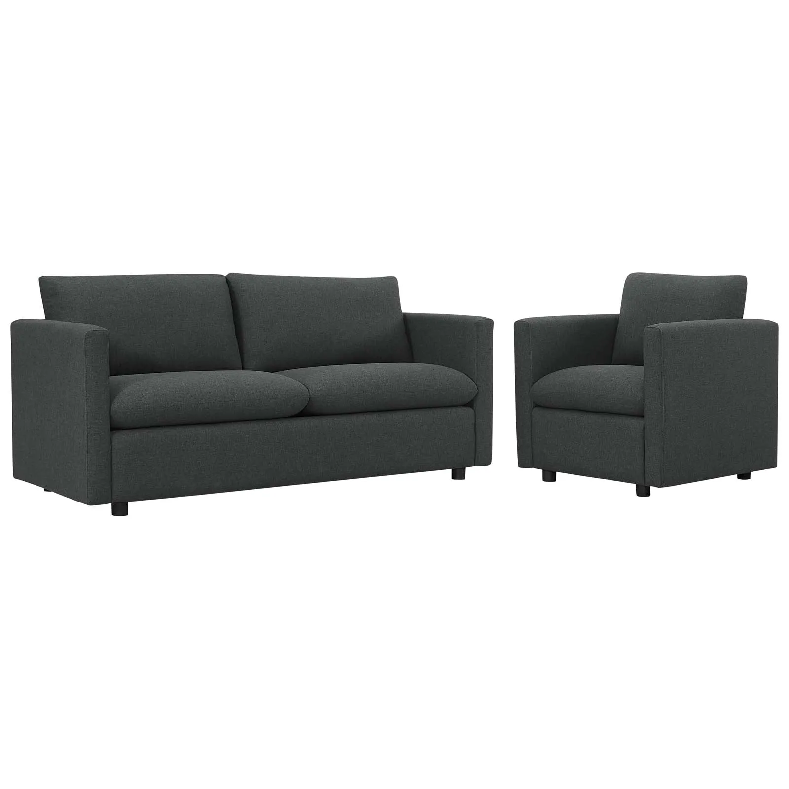 Activate Upholstered Fabric Sofa and Armchair Set