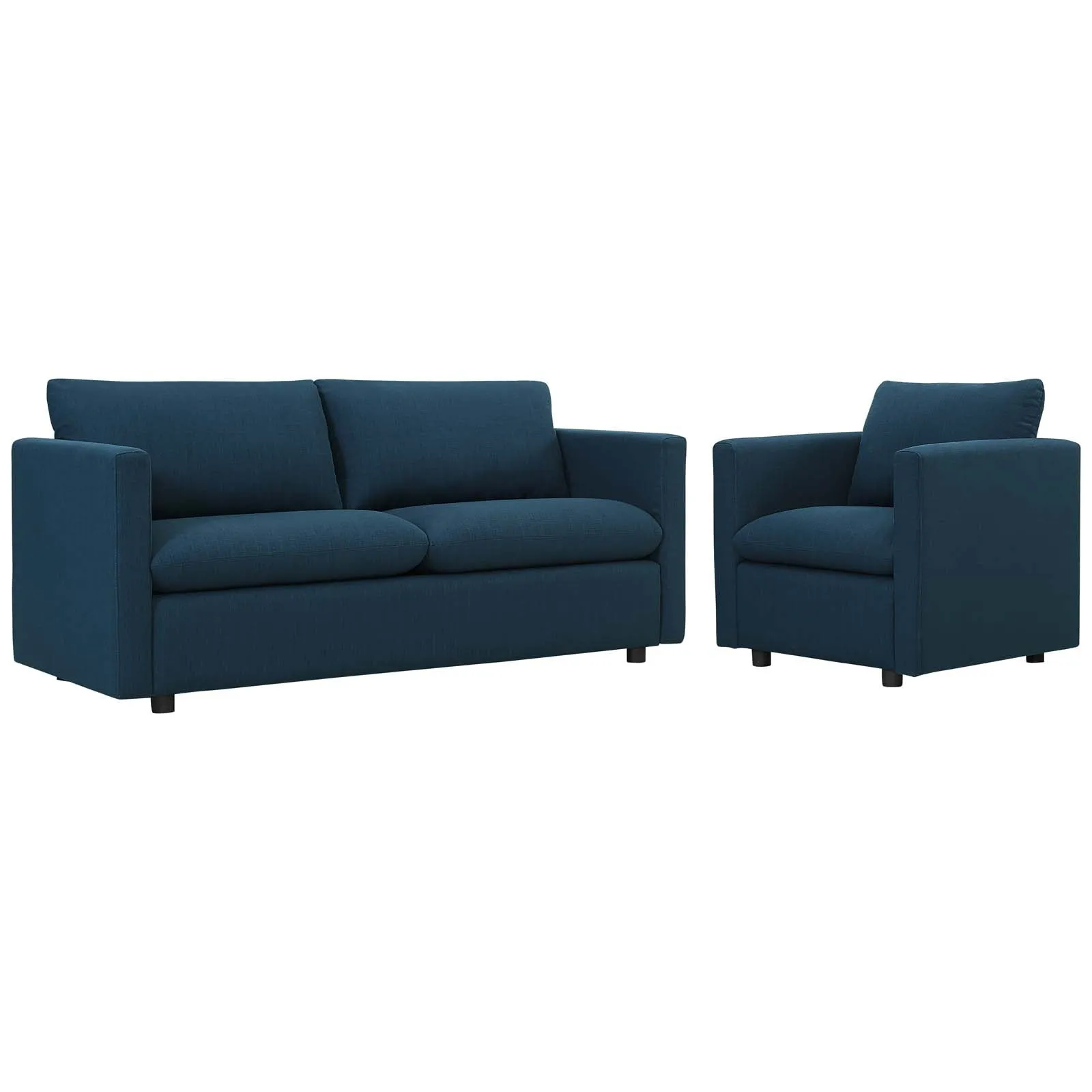 Activate Upholstered Fabric Sofa and Armchair Set