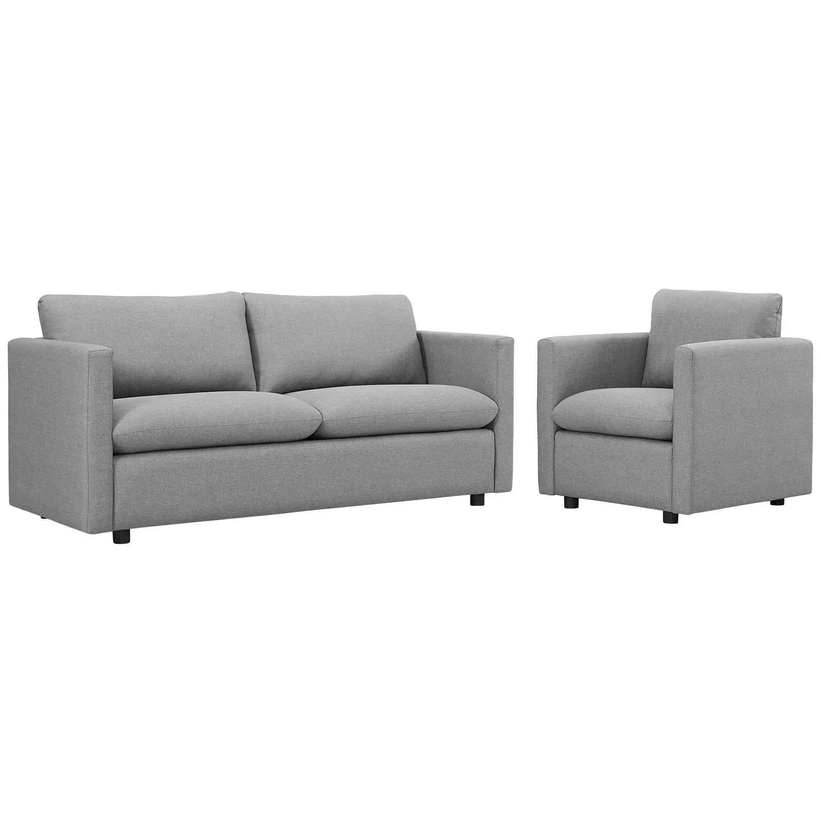 Activate Upholstered Fabric Sofa and Armchair Set