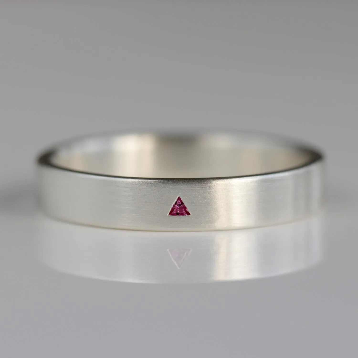 Add a Flush-set Triangle Sapphire