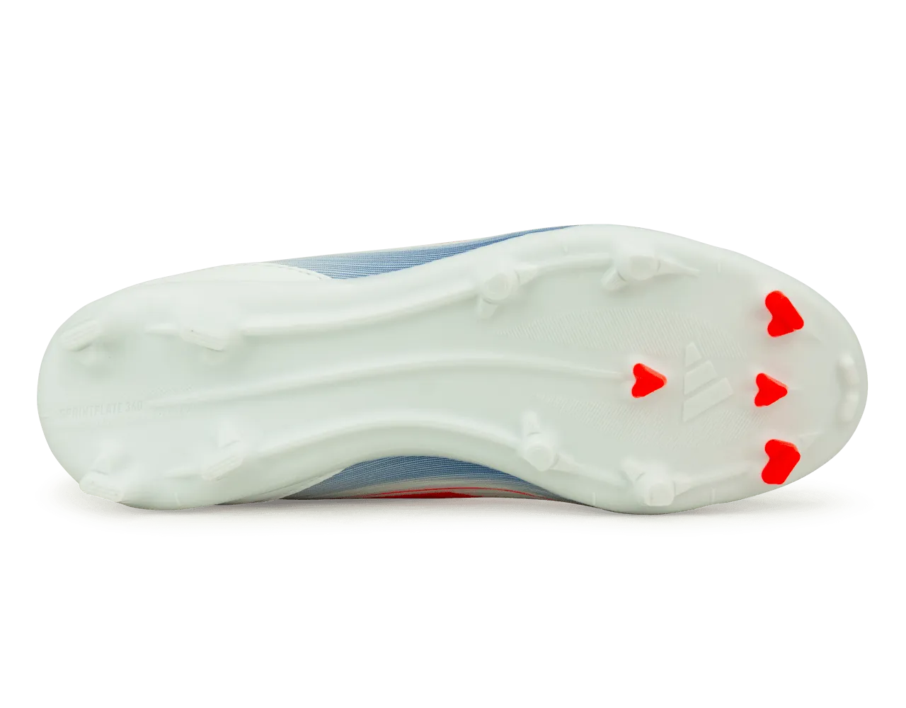 adidas Kids F50 League FG/MG White/Lucid Blue