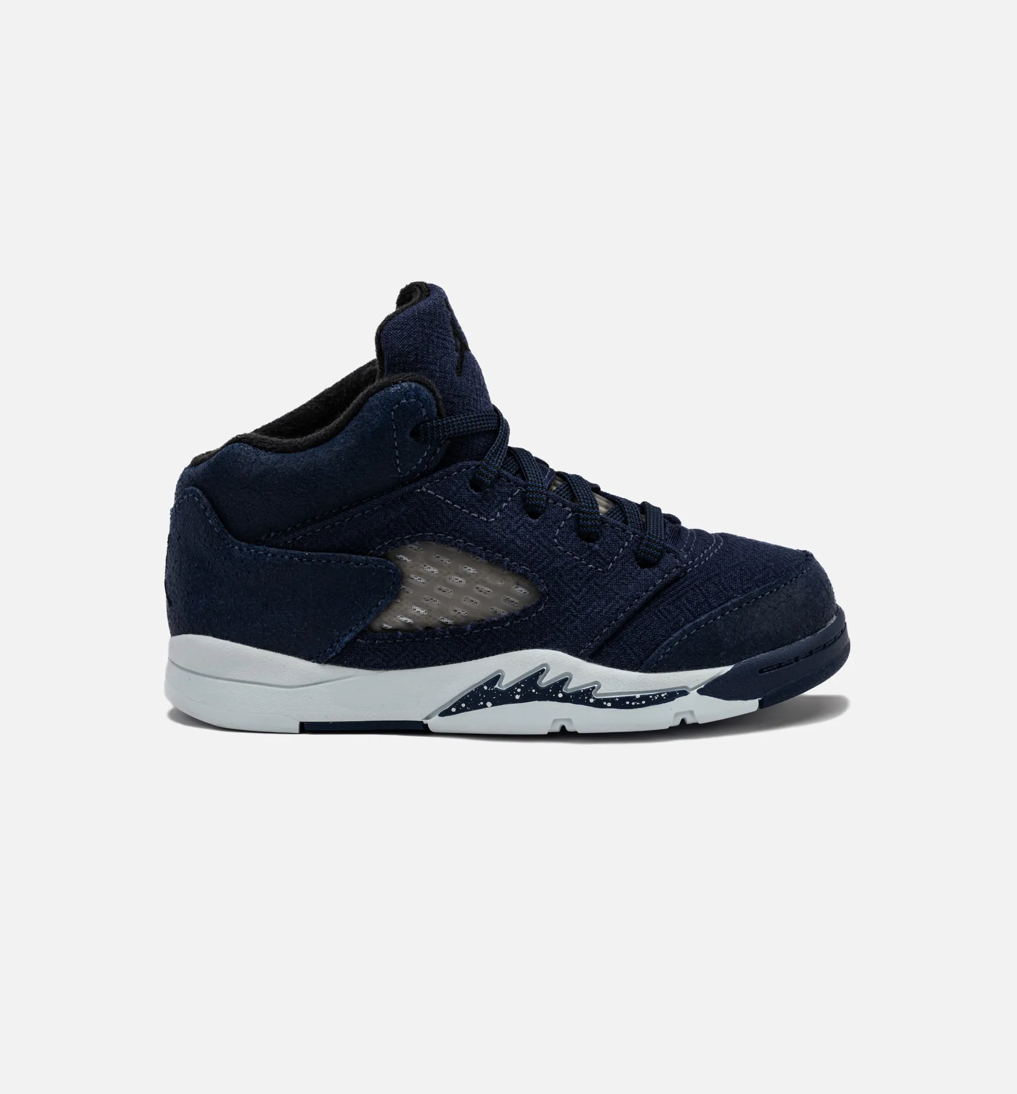 Air Jordan 5 Retro Midnight Navy Infant Toddler Lifestyle Shoe - Midnight Navy/Black/Football Grey