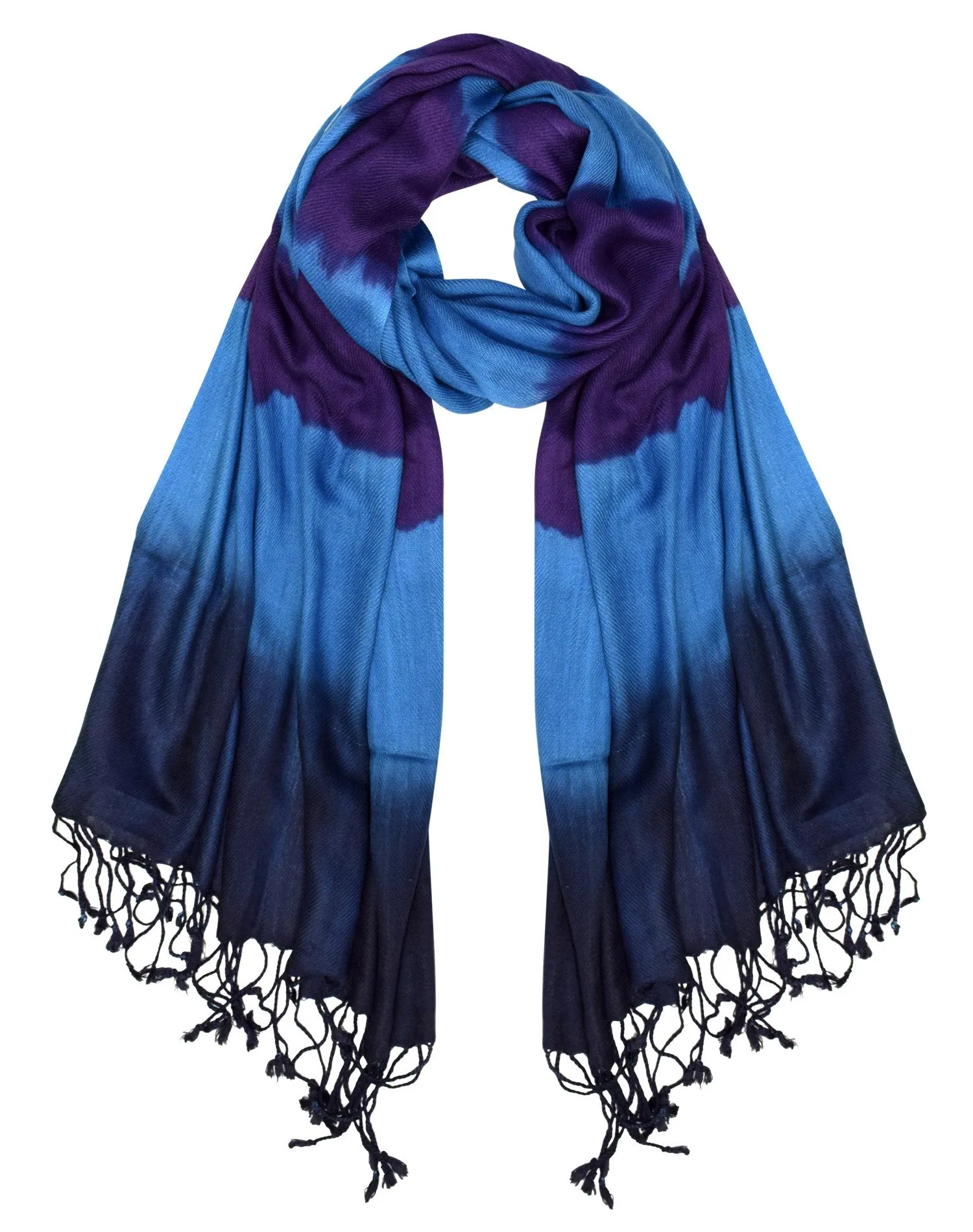 All Seasons Retro Print Colorful Tie Dye Pashmina Shawl Scarf