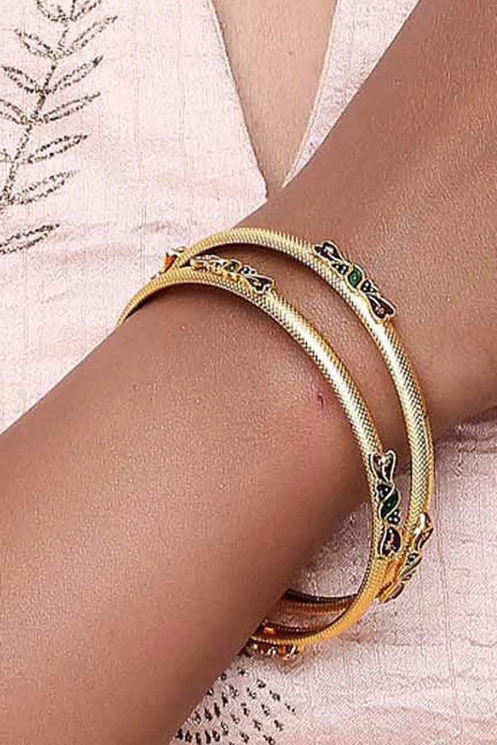 Alloy Bangles in Gold