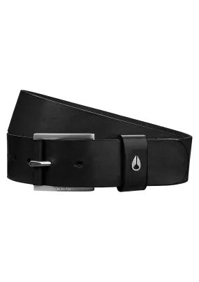 Americana Leather Belt - Black / Silver