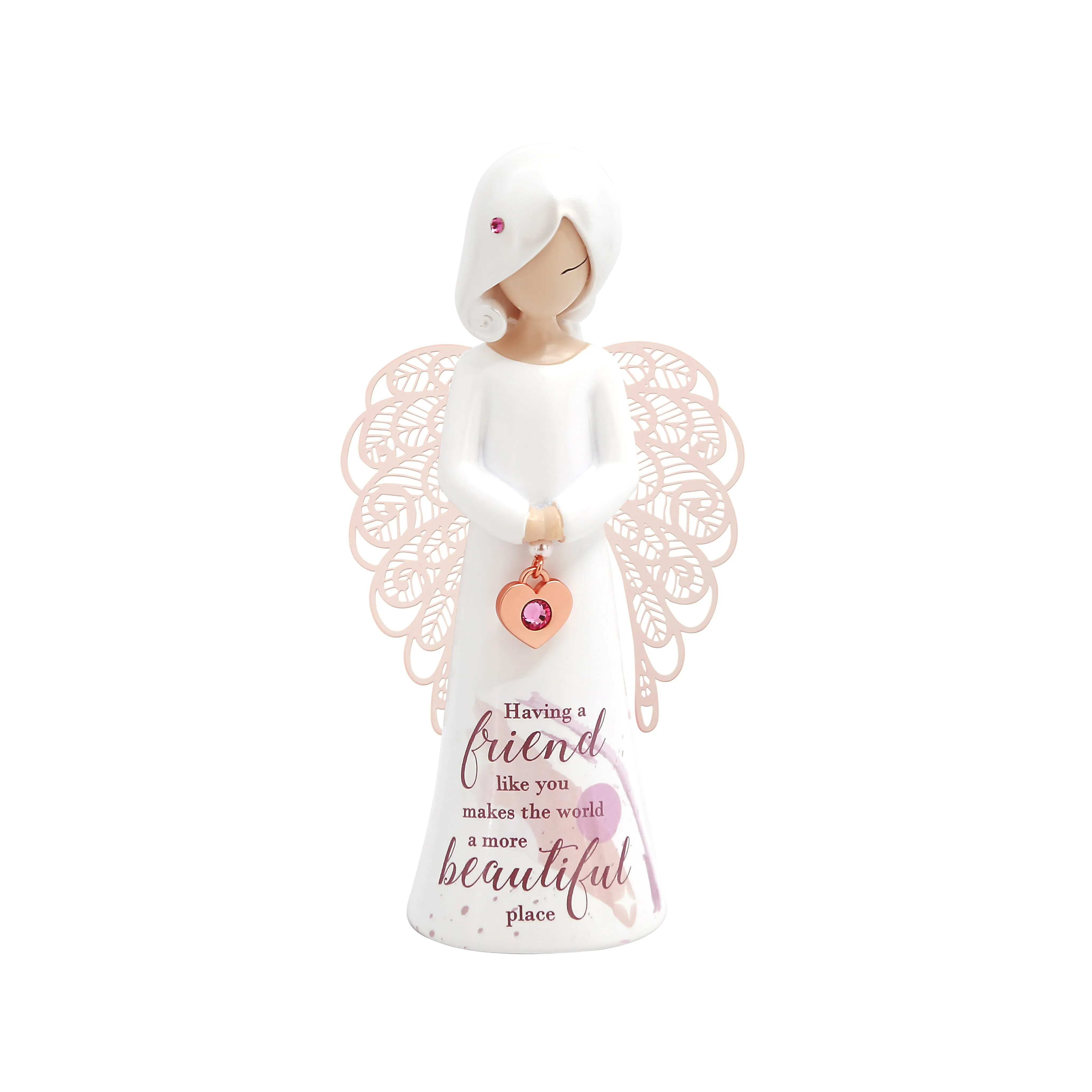 Angel Figurine - Having a friend like you makes the world a more beautiful place