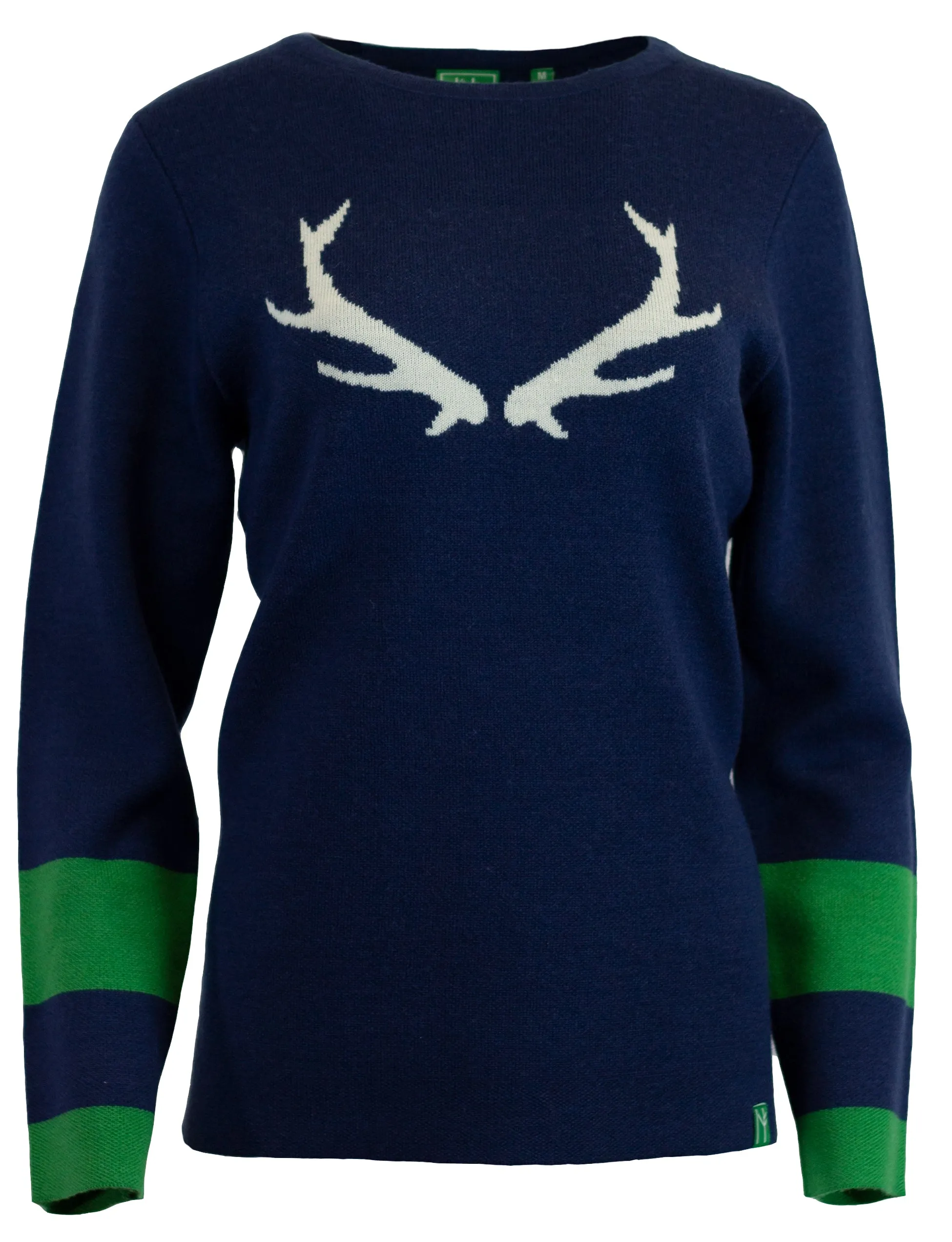 Antler Sweater - Navy Blue