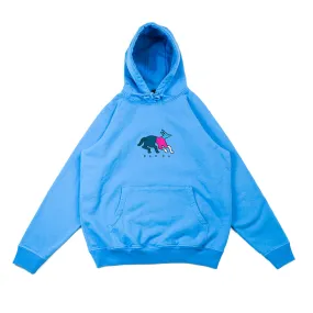 Anxious Dog Hooded Sweatshirt (Greek Blue)