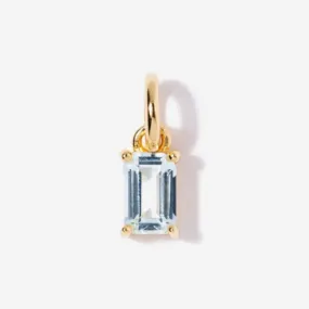 Aquamarine Necklace Charm