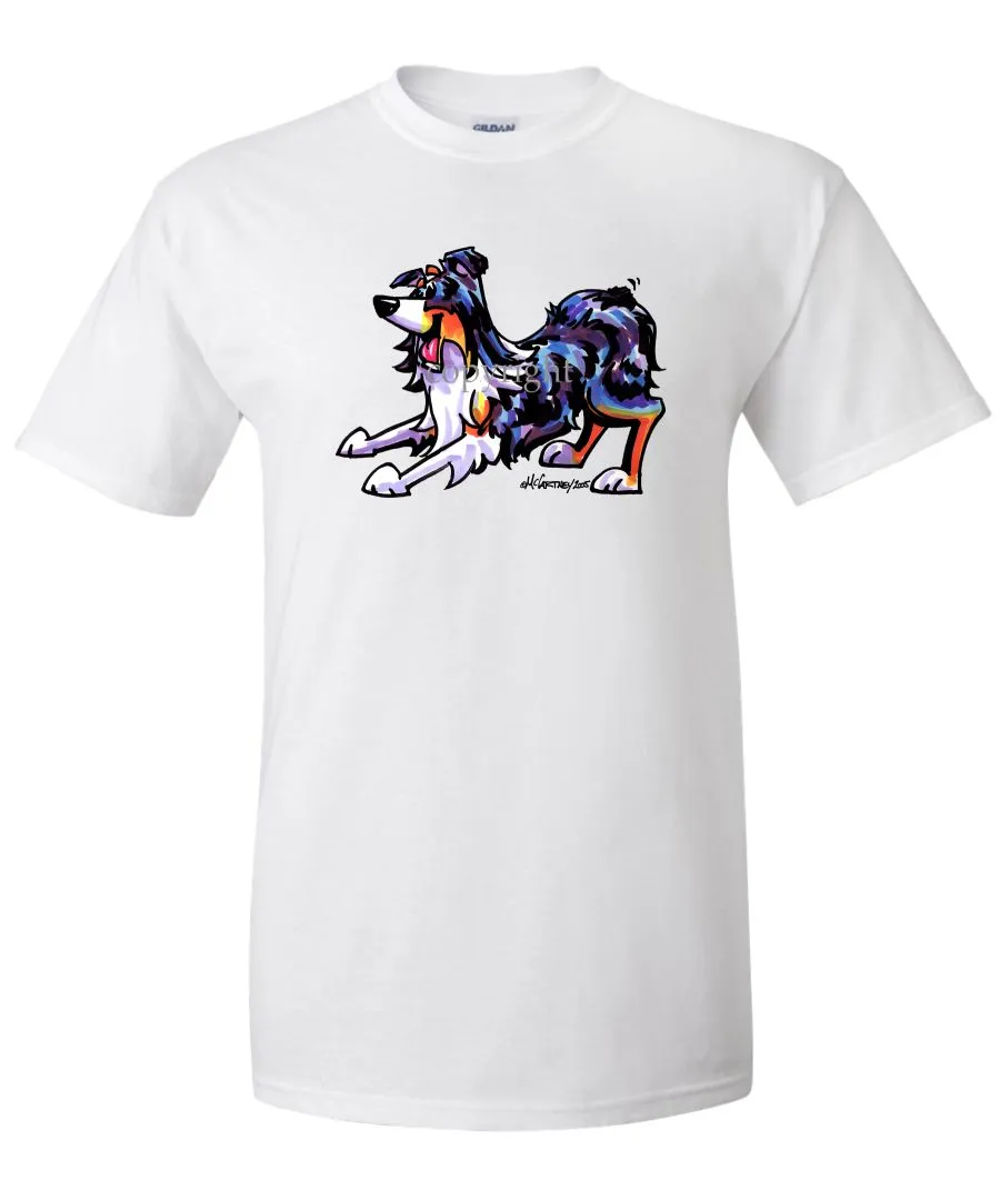 Australian Shepherd  Blue Merle - Cool Dog - T-Shirt