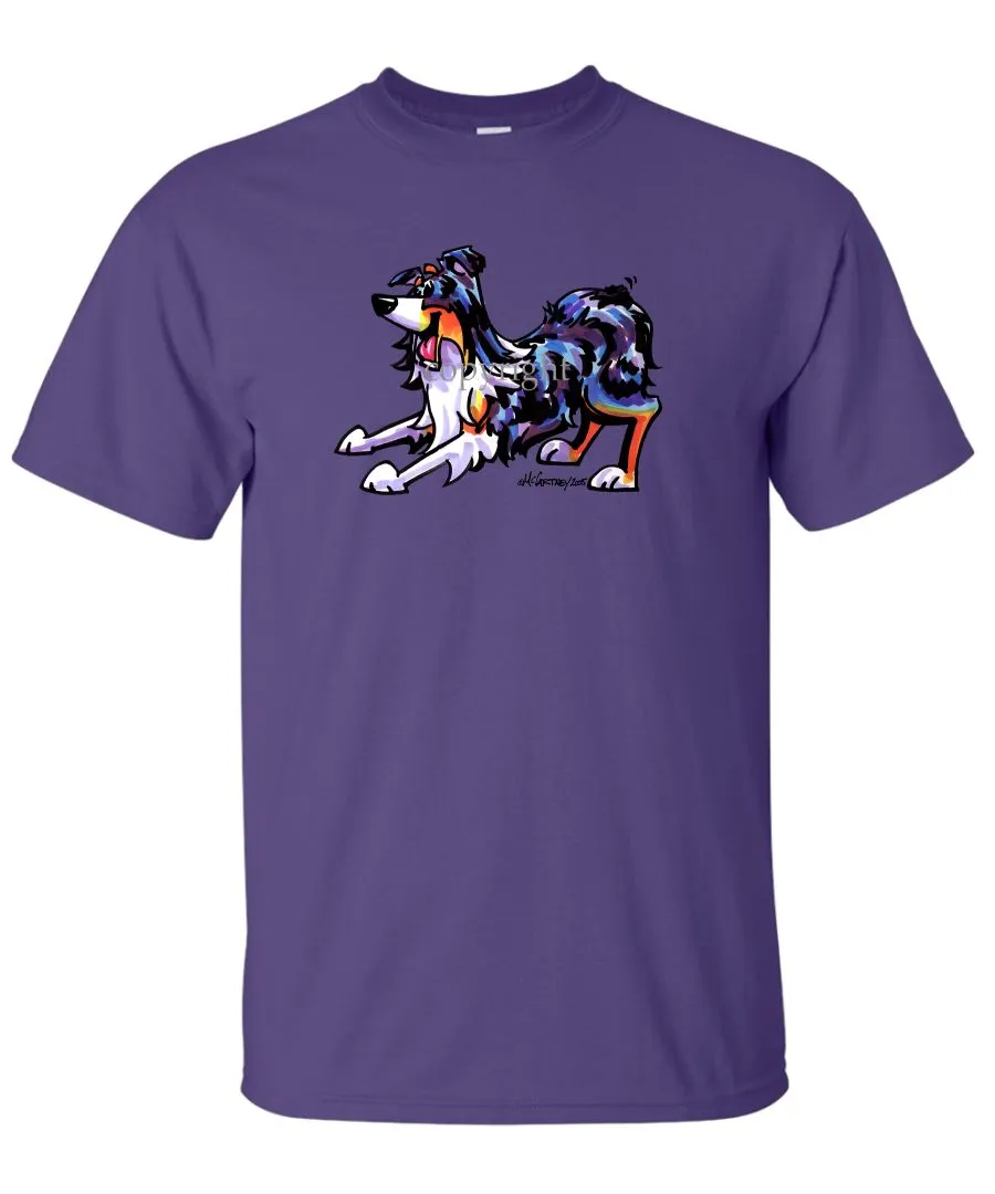 Australian Shepherd  Blue Merle - Cool Dog - T-Shirt