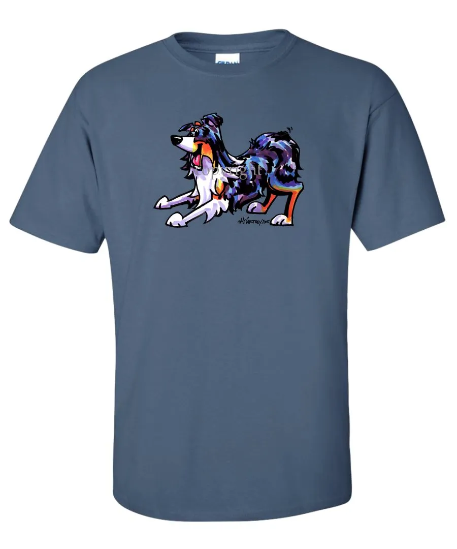 Australian Shepherd  Blue Merle - Cool Dog - T-Shirt