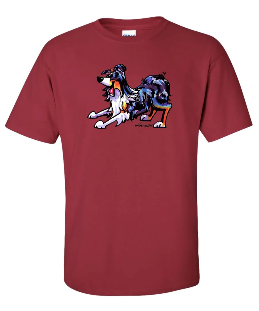 Australian Shepherd  Blue Merle - Cool Dog - T-Shirt