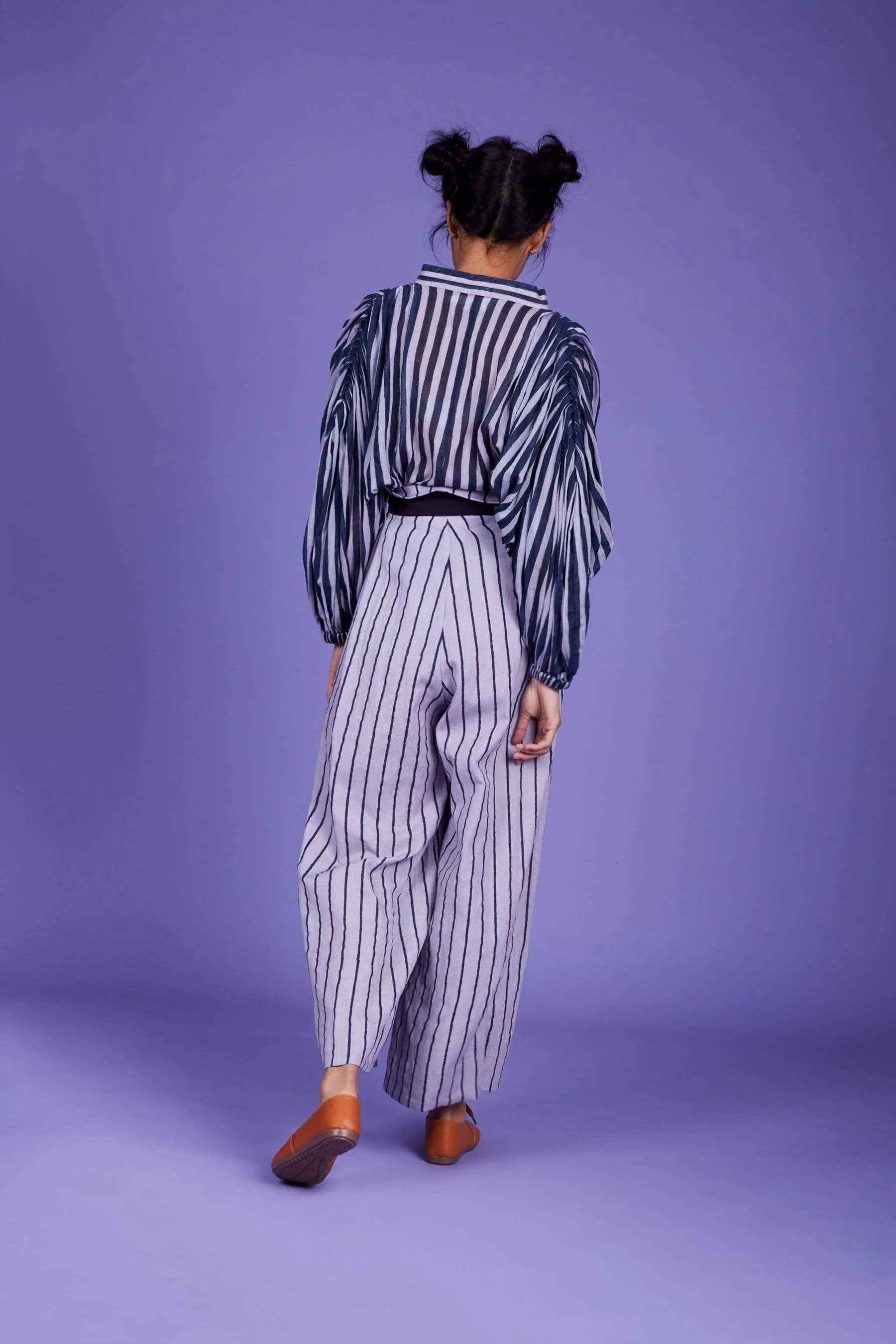 Baha Striped Shirt - SS Lavender