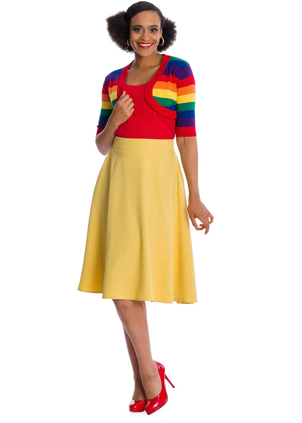 Banned Love Wins Rainbow 50's Bolero Multicolour