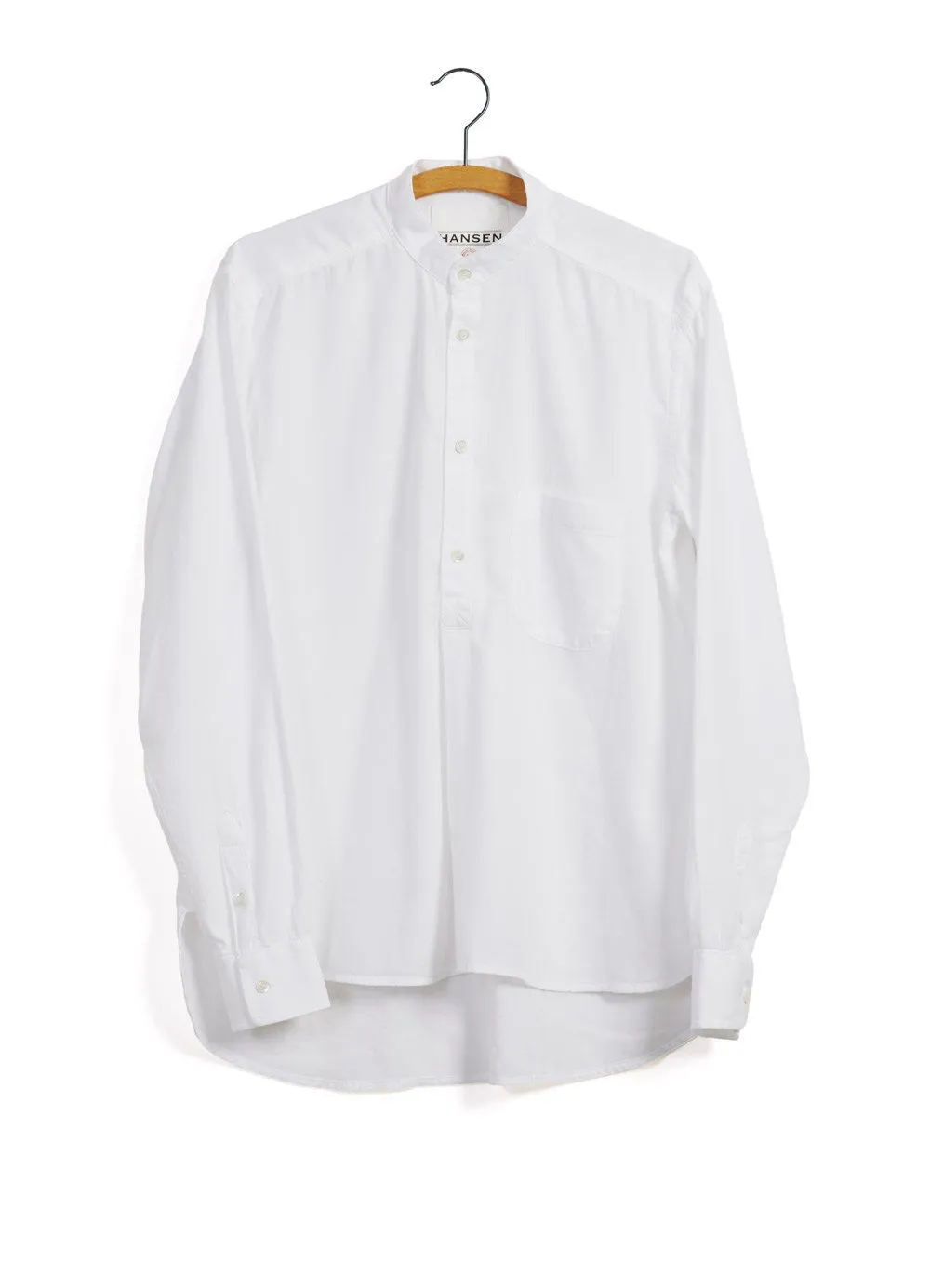 BASTIAN | Casual Pull On Shirt | White