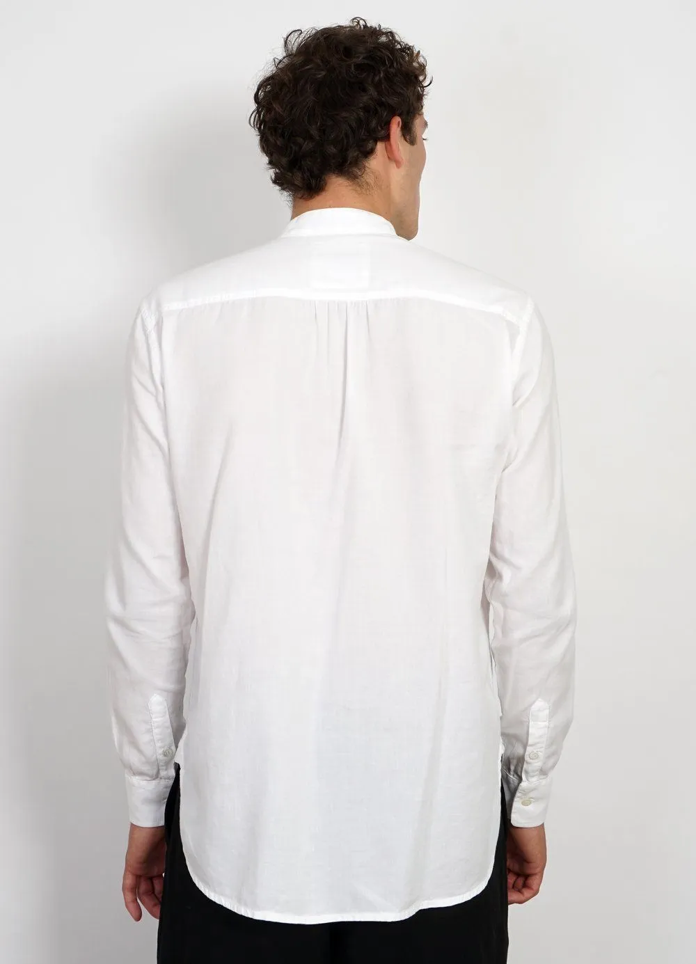 BASTIAN | Casual Pull On Shirt | White