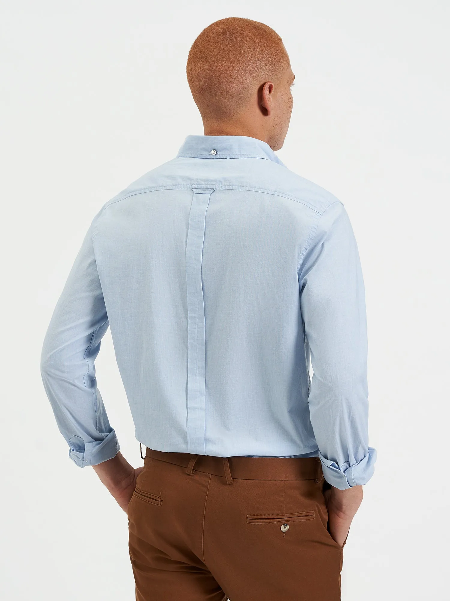 Beatnik Wash Long-Sleeve Shirt - Sky