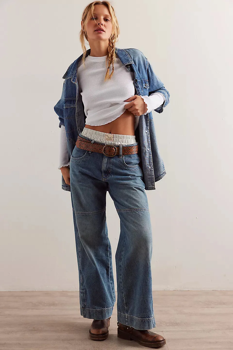 Benji Relaxed Wide-Leg Jeans