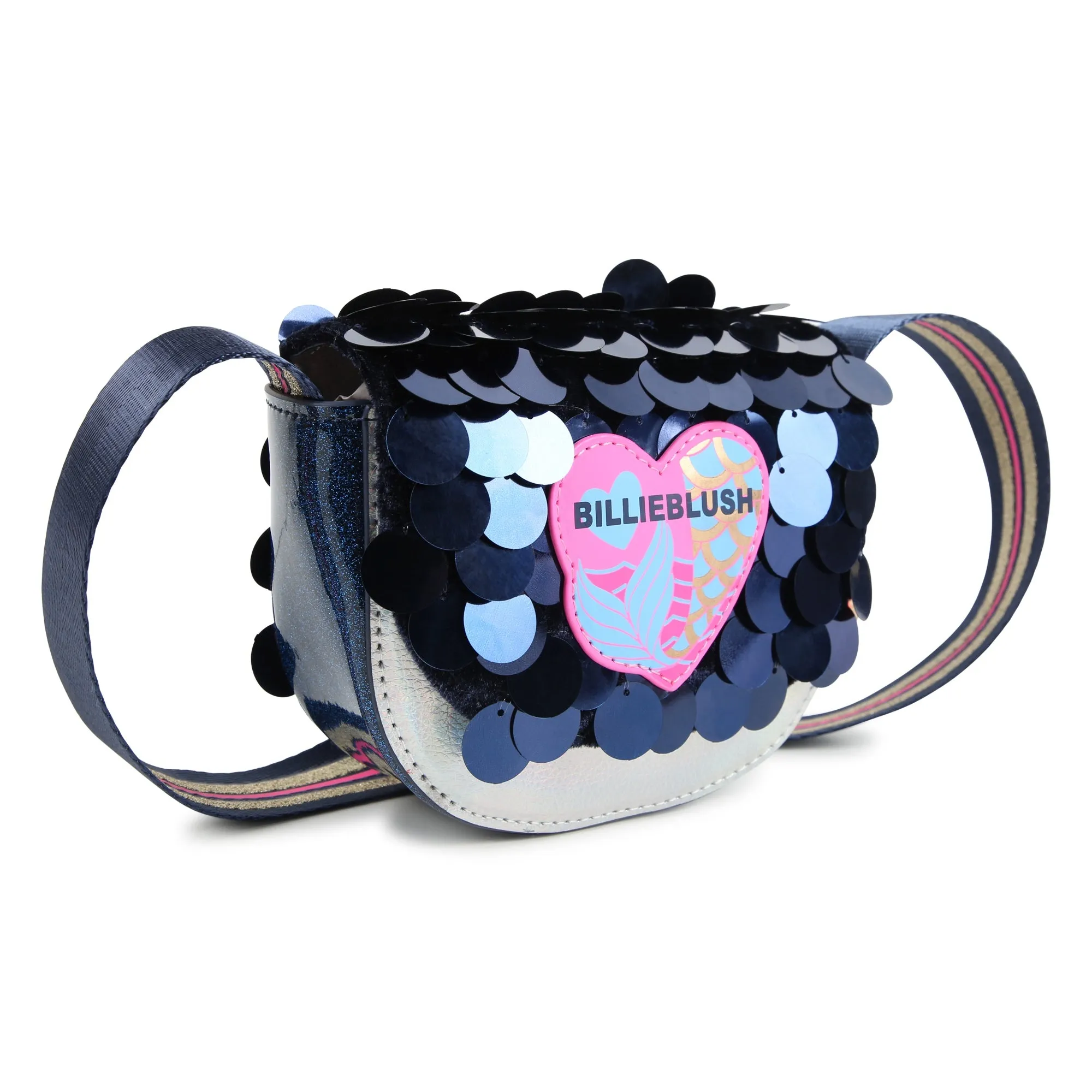 Billieblush Girls Navy Sequinned Bag U20614