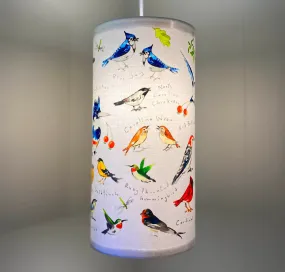 Birds of my Garden Fabric Lampshade