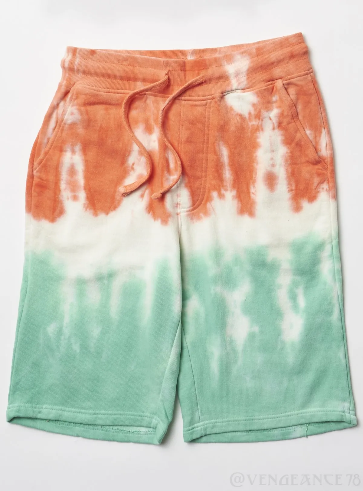 Black Pike Shorts - Tie Dye - Orange - BS0603