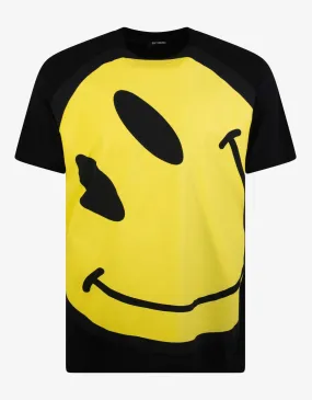 Black Smiley Big Fit T-Shirt -