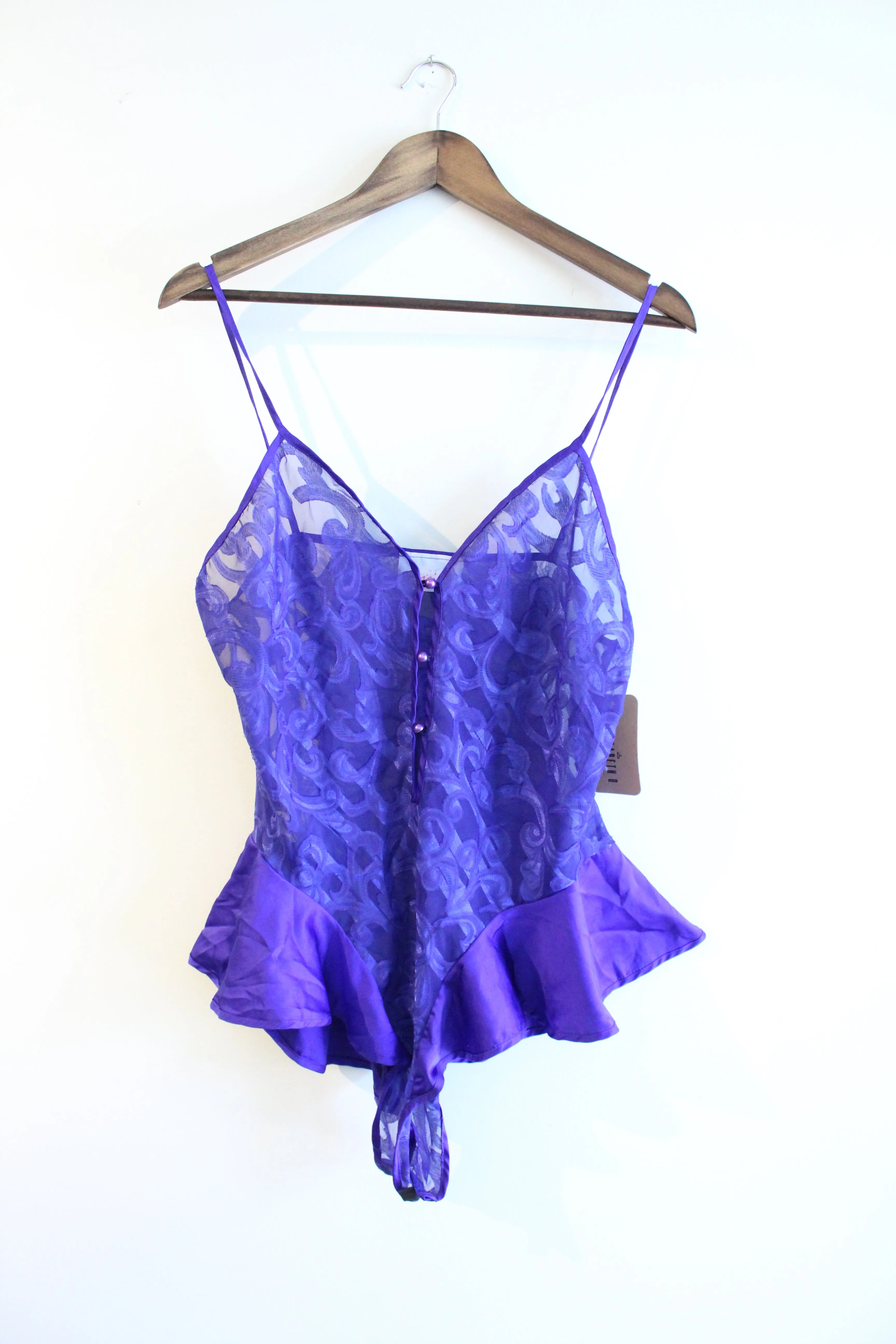 Blue Lace Bodysuit Lingerie