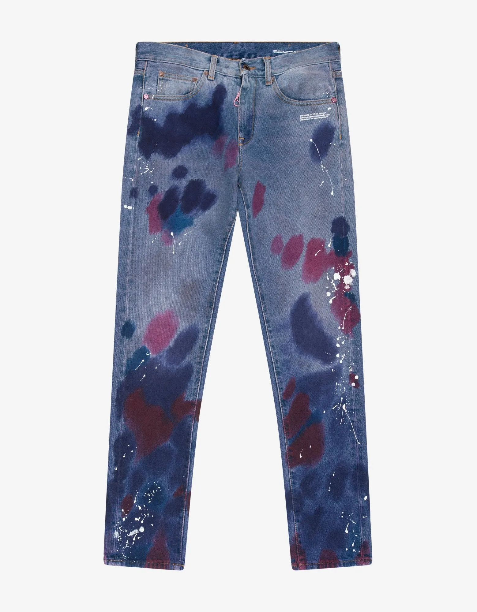 Blue Vintage Paint Jeans