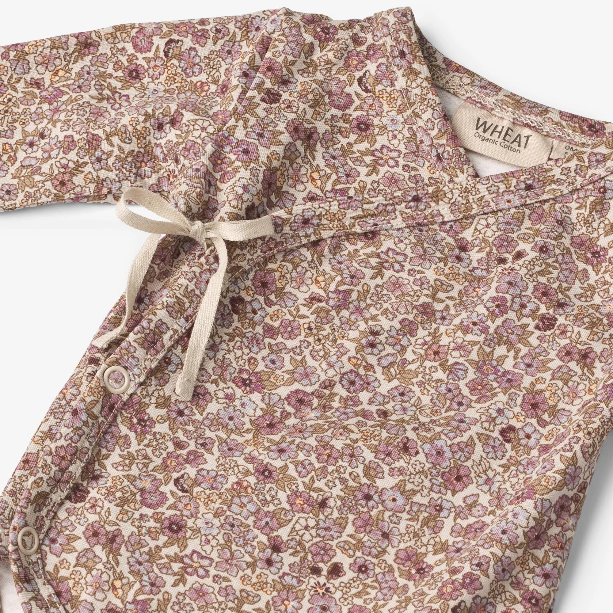 Body Wraparound Chia | Baby - grey rose flowers