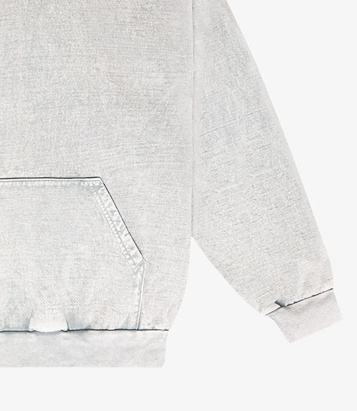 Box Baggy Fit Hoody [ Mineral Washed ] Lime Stone