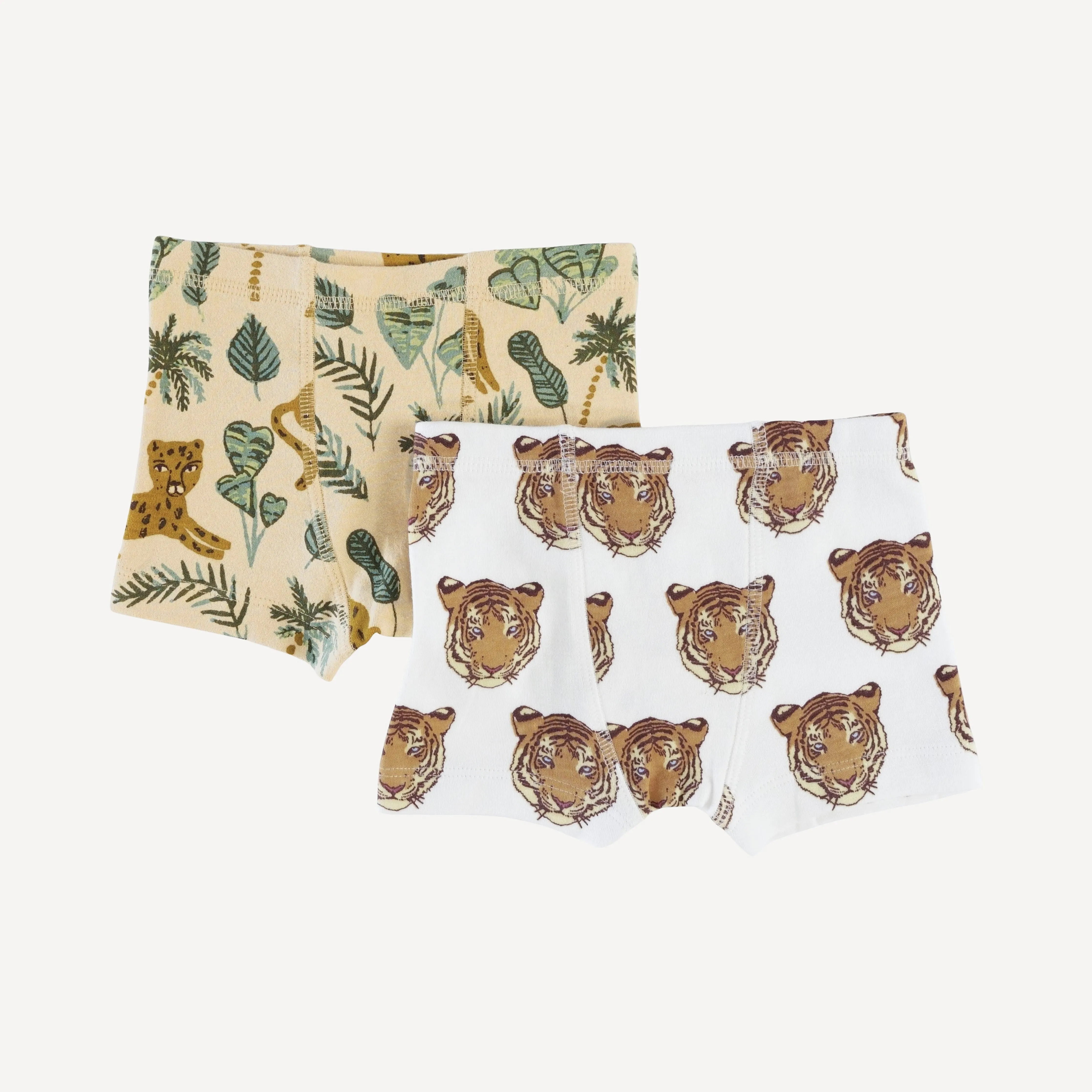 boxer set of 2 | tiger | organic cotton interlock