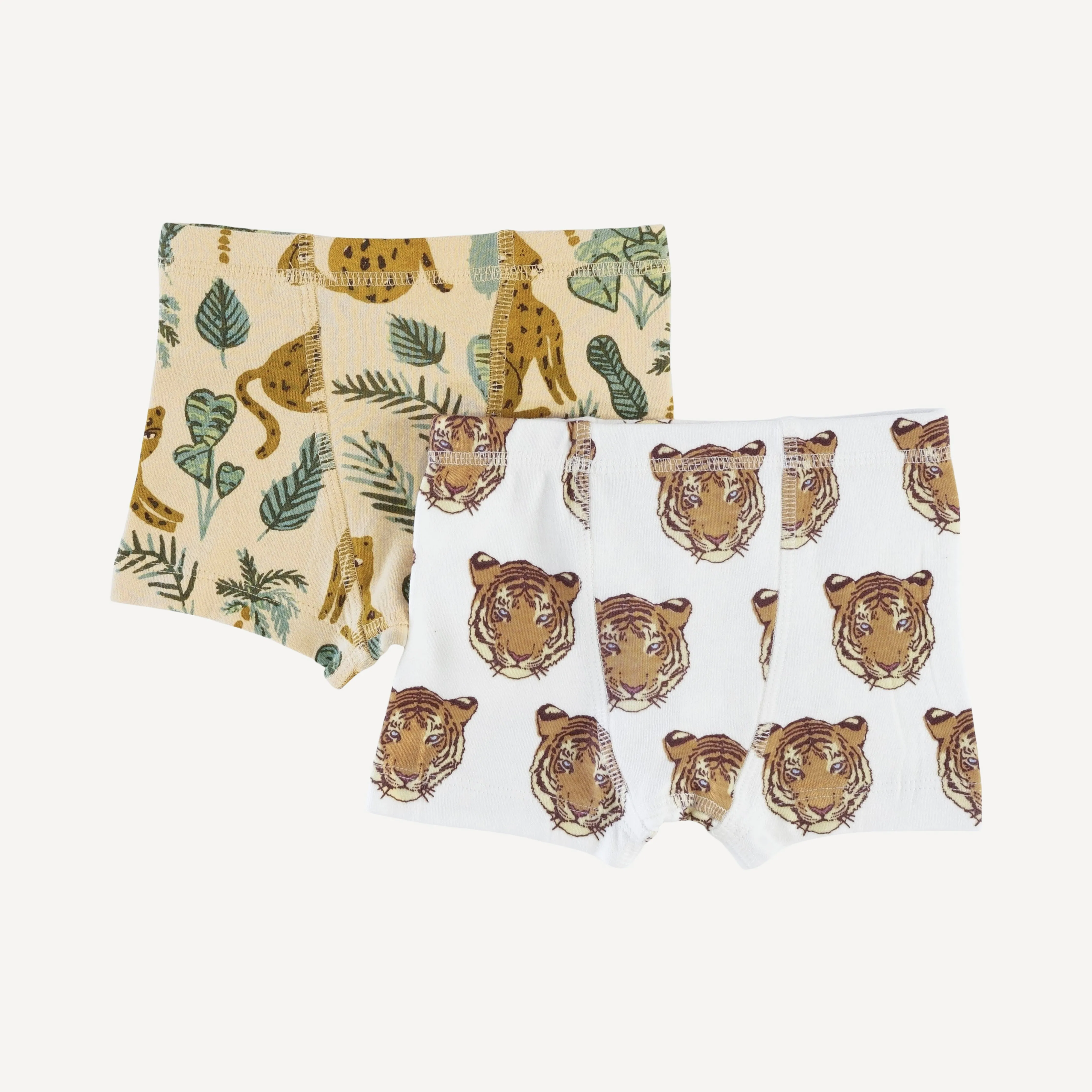 boxer set of 2 | tiger | organic cotton interlock