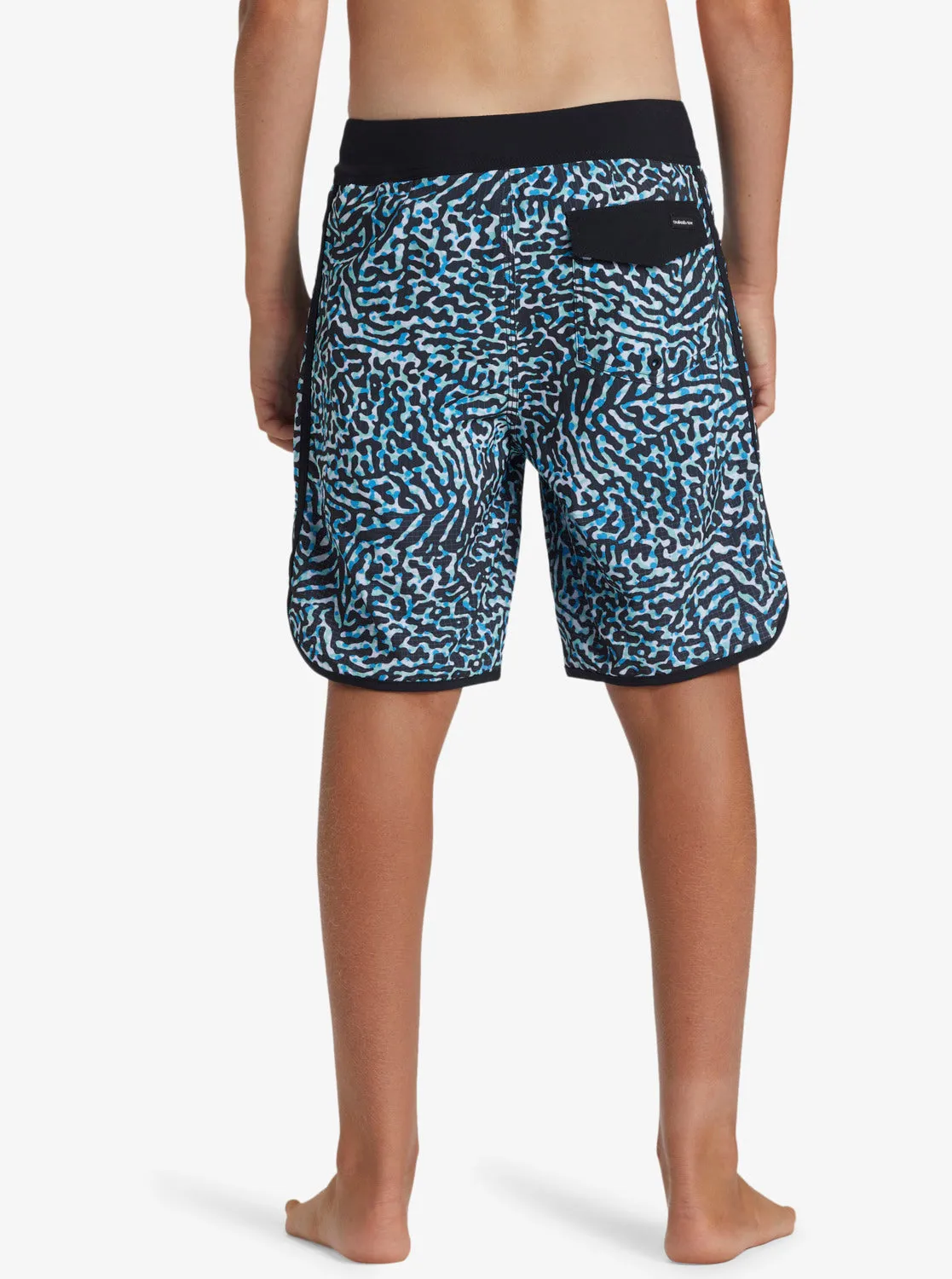 Boys 8-16 Highline Scallop 19" Boardshorts - Swedish Blue