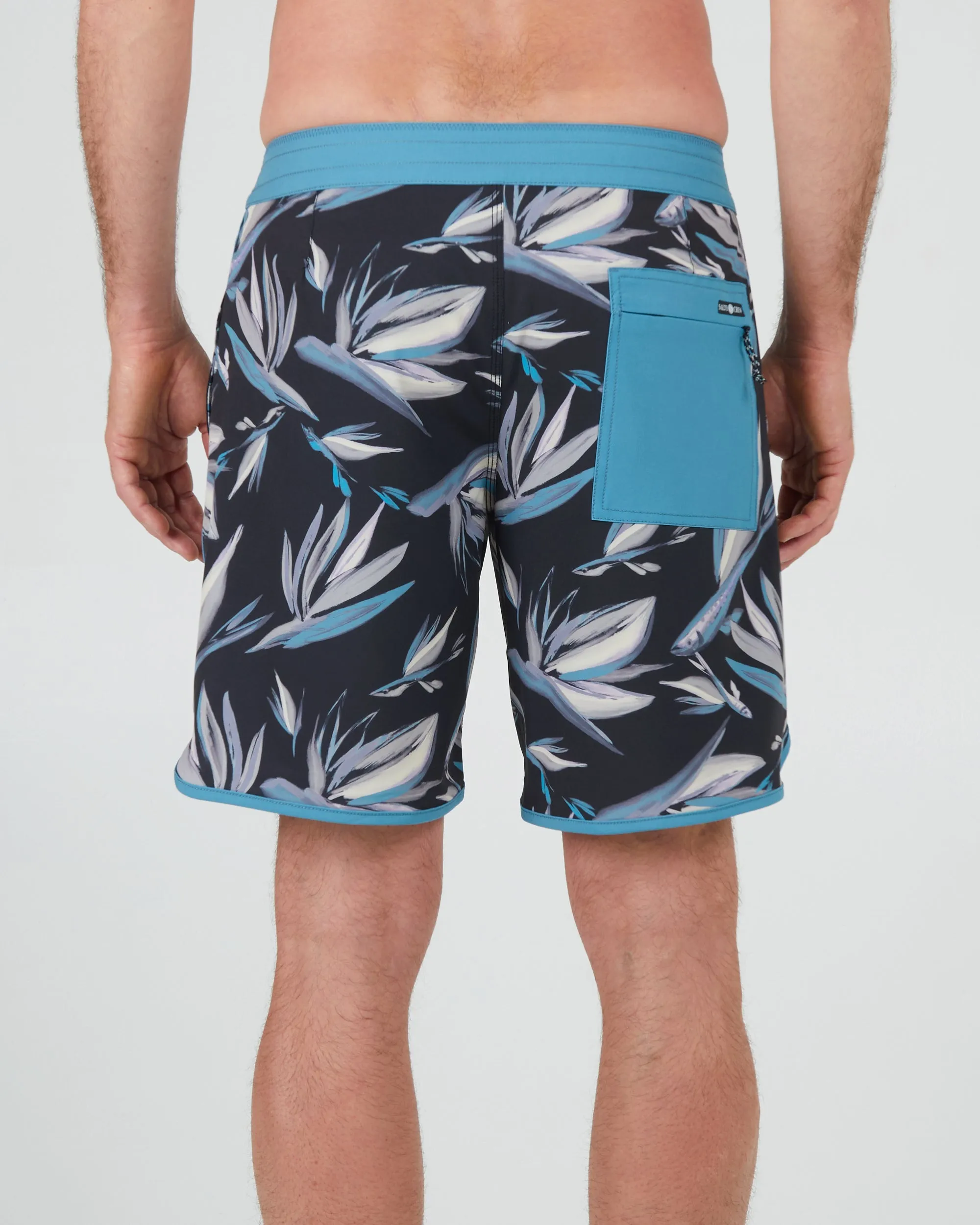 Breaker Black Blue Boardshort