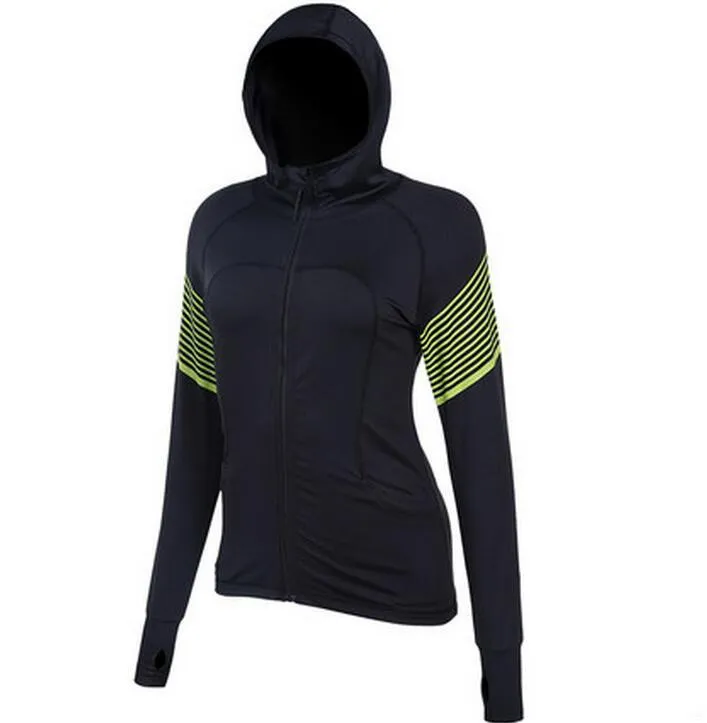 Breathable Jogging Compression Hooded Jacket SQ for Women