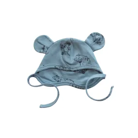 Buck and Baa Organic Cotton Bear Ears Hat - Sky Bear