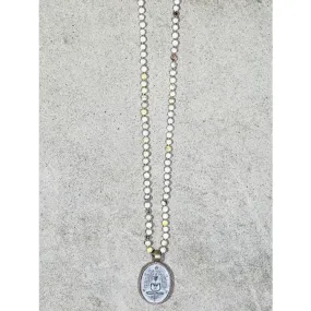 Buddha 34 Necklace in Howlite